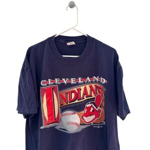 vintage cleveland indians chief wahoo t shirt
